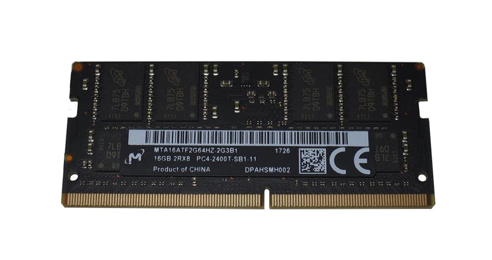 MTA16ATF2G64HZ-2G3B1 Micron 16GB PC4-19200 DDR4-2400MHz non-ECC Unbuffered CL17 260-Pin SoDimm 1.2V Dual Rank Memory Module