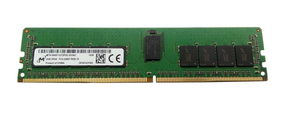 MTA18ASF1G72PDZ-2G3A2 Micron 8GB PC4-19200 DDR4-2400MHz Registered ECC CL17 288-Pin DIMM 1.2V Dual Rank Memory Module