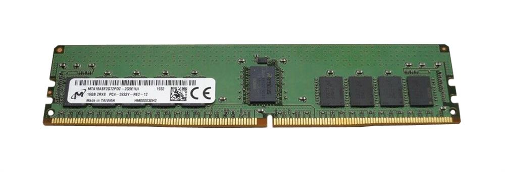 MTA18ASF2G72PDZ-2G9 Micron 16GB PC4-23400 DDR4-2933MHz Registered ECC CL21 288-Pin DIMM 1.2V Dual Rank Memory Module