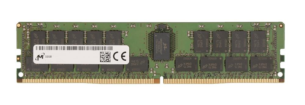 MTA36ASF4G72PZ-2G1 Micron 32GB PC4-17000 DDR4-2133MHz Registered ECC CL15 288-Pin DIMM 1.2V Dual Rank Memory Module