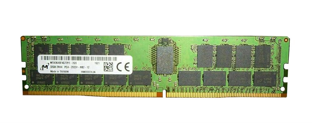 MTA36ASF4G72PZ-2G9 Micron 32GB PC4-23400 DDR4-2933MHz Registered ECC CL21 288-Pin DIMM 1.2V Dual Rank Memory Module