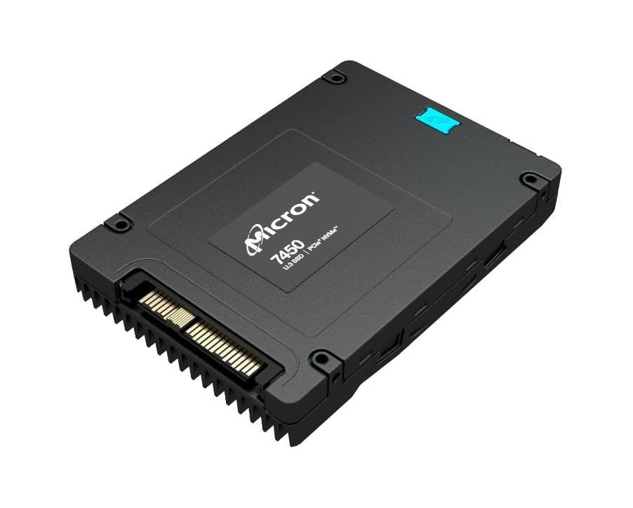 MTFDKCC12T8TFS-1BC1ZABYYR Micron 7450 MAX Series 12.8TB TLC PCI Express NVMe 4.0 x4 3D NAND U.3 2.5-Inch Solid State Drive (SSD)