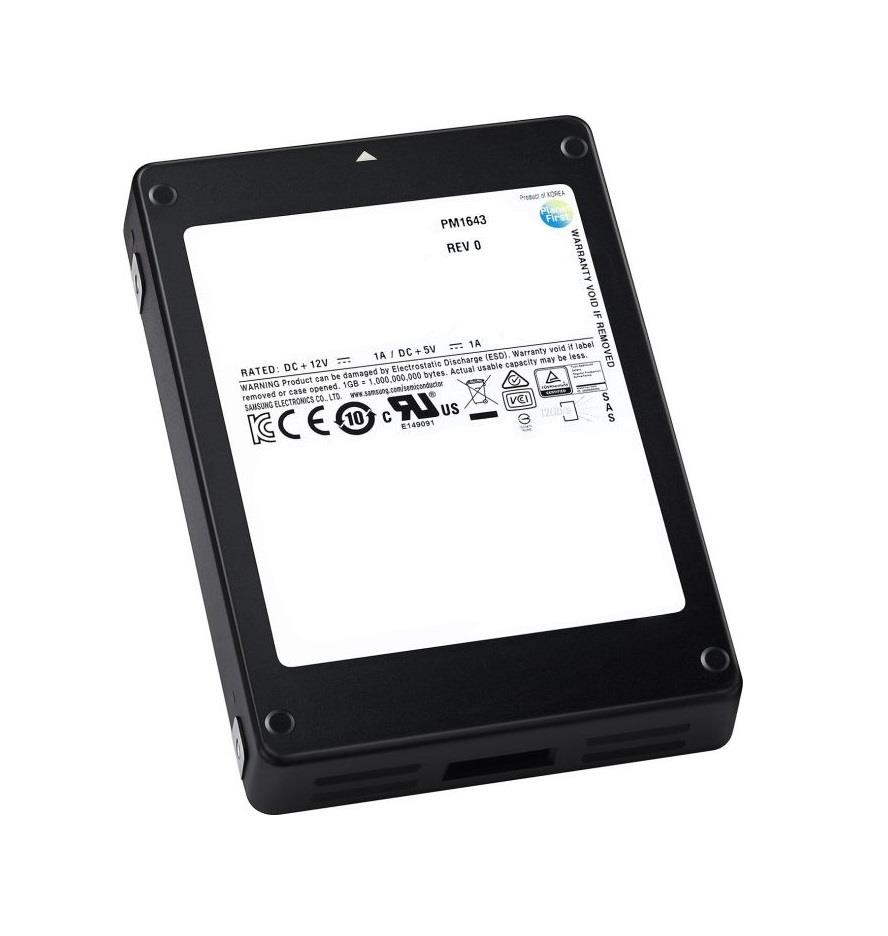 MZILT960HAHQ Samsung PM1643 Series 960GB TLC SAS 12Gbps 2.5-inch Internal Solid State Drive (SSD)
