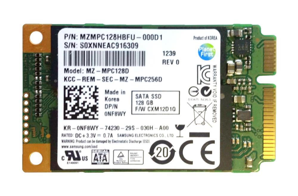 MZMPC128HBFU-000D1 Samsung PM830 Series 128GB MLC SATA 6Gbps mSATA Internal Solid State Drive (SSD)