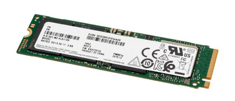 MZVLB1T0HBLR-00007 Samsung PM981a 1TB PCI Express Gen3 x4 M.2 Internal Solid State Drive (SSD)