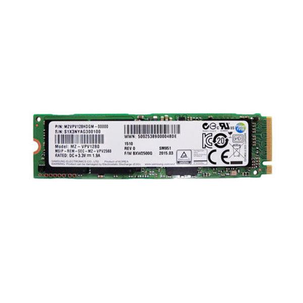 MZVLV128HCGR-00000 Samsung PM951 Series 128GB TLC PCI Express 3.0 x4 NVMe M.2 2280 Internal Solid State Drive (SSD)