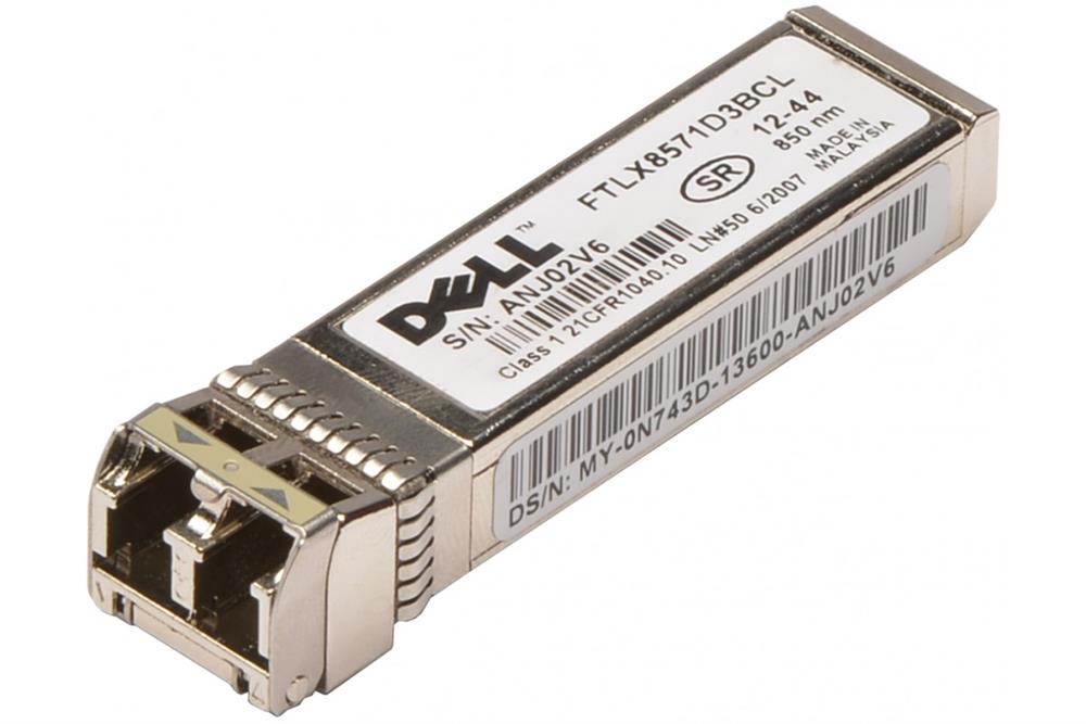 N743D Dell 10Gbps 10GBase-SR Multi-mode Fiber 300m 850nm Duplex LC Connector SFP+ Transceiver Module for PowerEdge and PowerVault Series