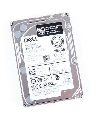 NFDW8 Dell 600GB 10000RPM SAS 12Gbps 2.5-inch Internal Hard Drive