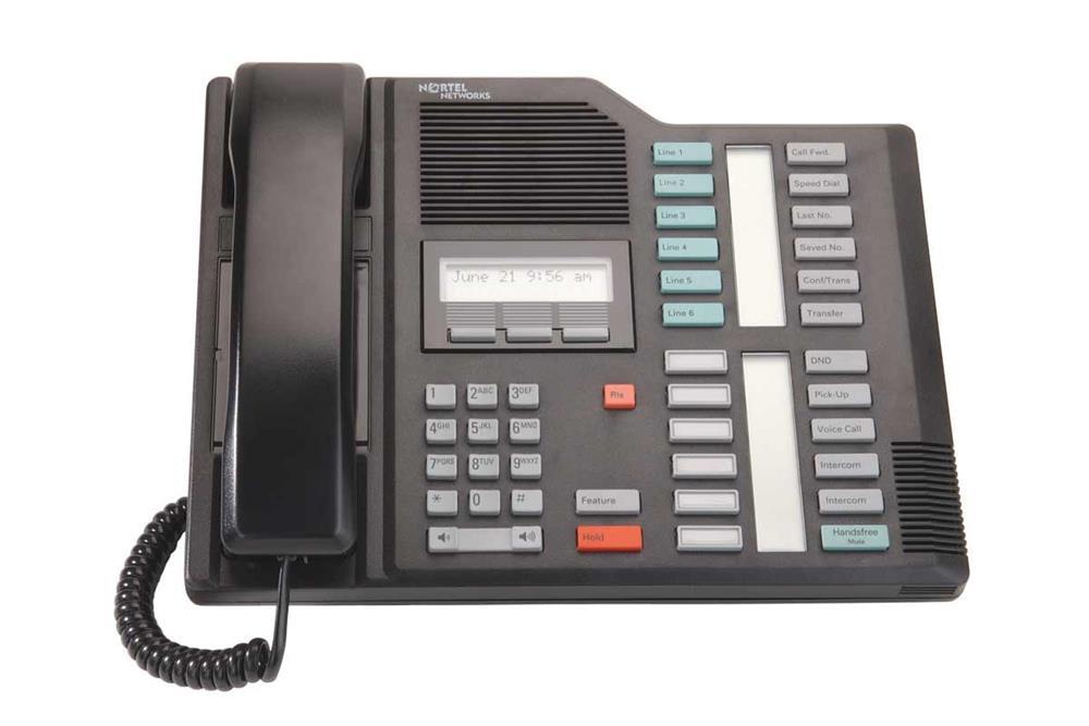 NT8B40AE-03r Nortel M7324 Telephone (Black) (Refurbished)