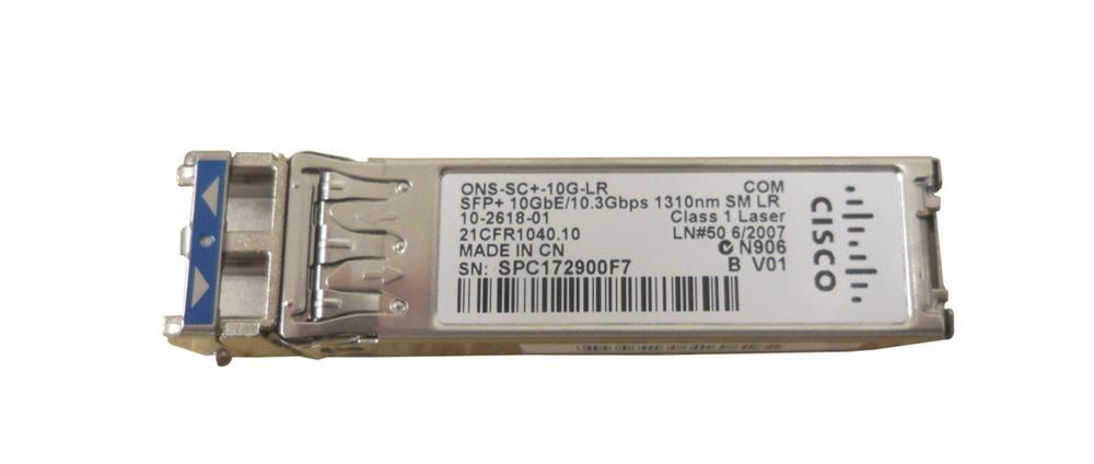 ONS-SC+-10G-LR/NEW Cisco 10Gbps 10Gbase-LR Single-Mode Fiber 10km 1310nm Duplex LC Connector SFP+ Transceiver Module