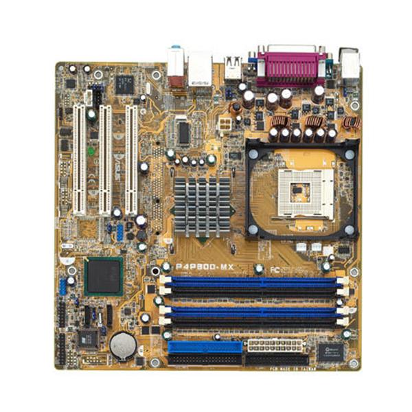 P4P800-MX/S ASUS P4P800-MX Socket 478 Intel 865GV + ICH5 Chipset Intel Pentium 4/ Celeron Processors Support DDR 4x DIMM 2x SATA 1.50Gb/s Micro-ATX Motherboard (Refurbished)