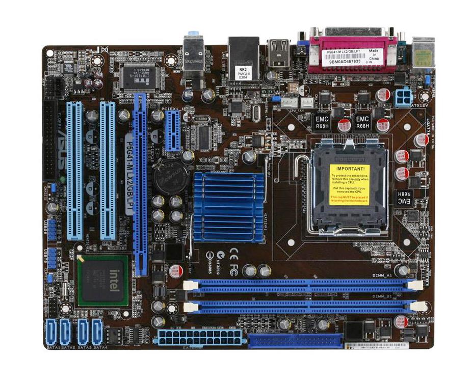 P5G41-MLX2/GB ASUS P5G41-M LX Socket LGA775 Intel G41/ICH7 Chipset micro-ATX Motherboard (Refurbished)