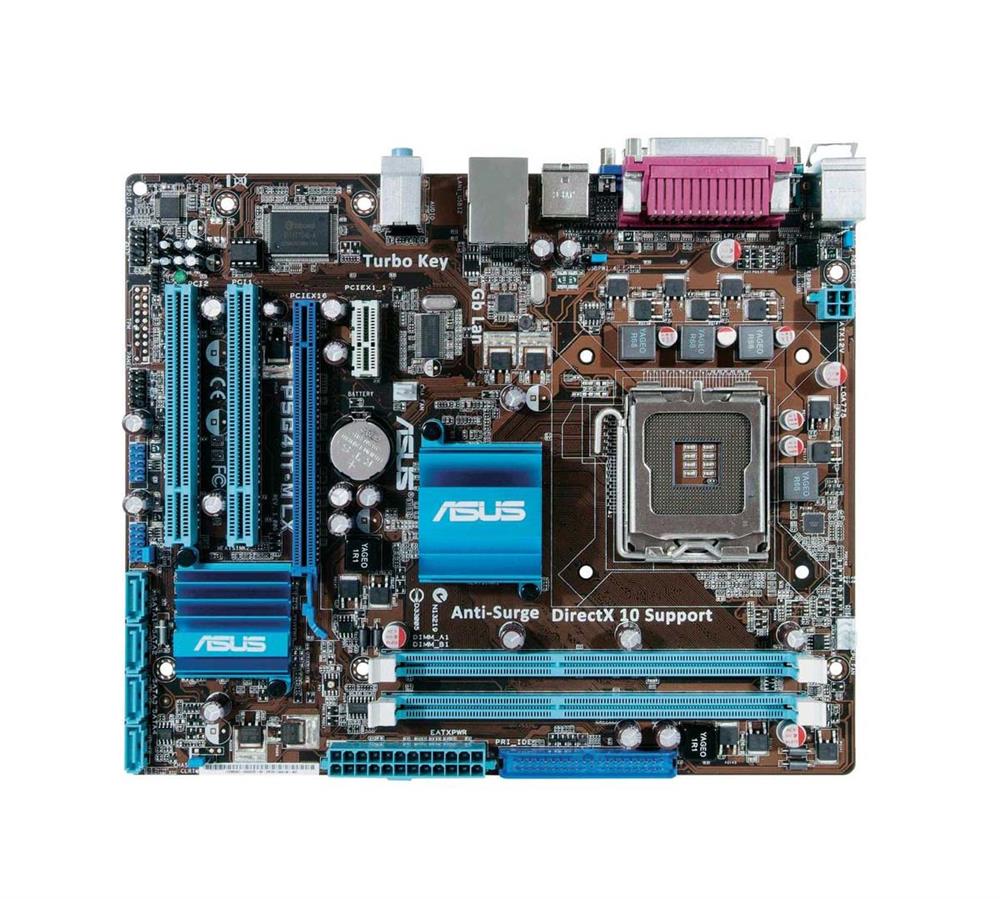 P5G41T-MLXPLUS ASUS P5G41T-M LX PLUS Socket LGA 775 Intel G41 + ICH7 Chipset Core 2 Extreme/ Core 2 Quad/ Celeron Dual Core Processors Support DDR3 2x DIMM 1x SATA 6.0Gb/s uATX Motherboard (Refurbished)