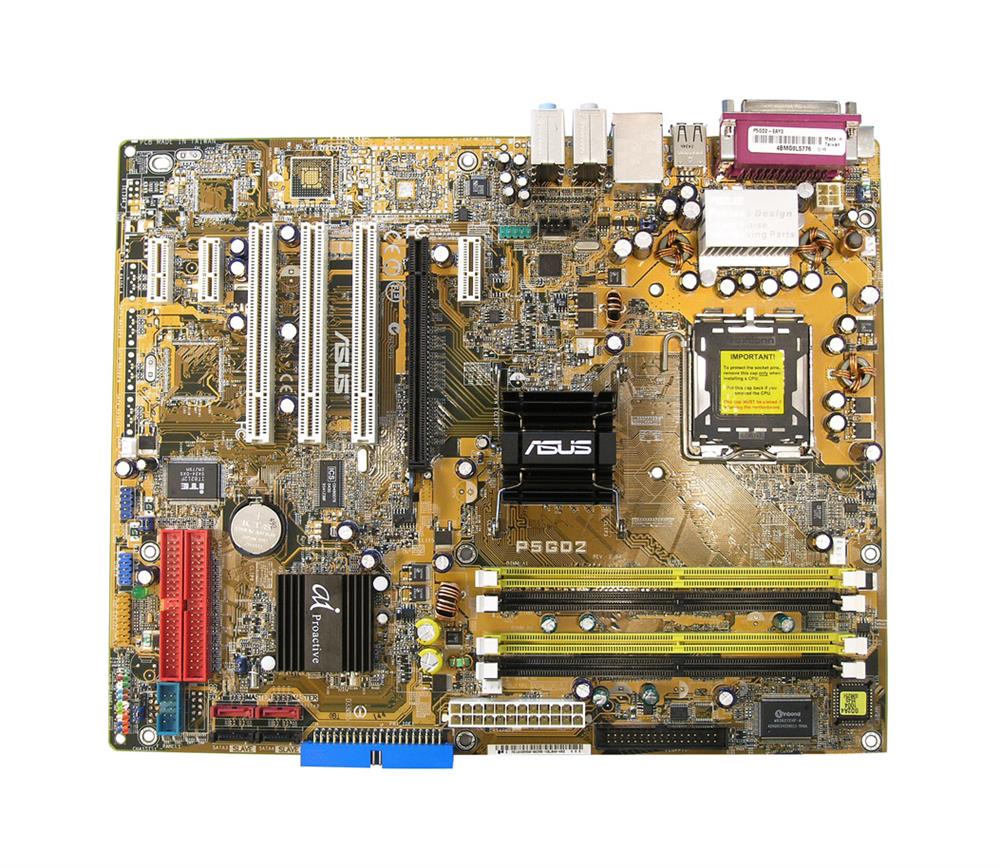 P5GD2 ASUS Socket LGA 775 Intel 915P + ICH6R Chipset Intel Pentium 4/ Celeron Processors Support DDR2 4x DIMM 4x SATA ATX Motherboard (Refurbished)