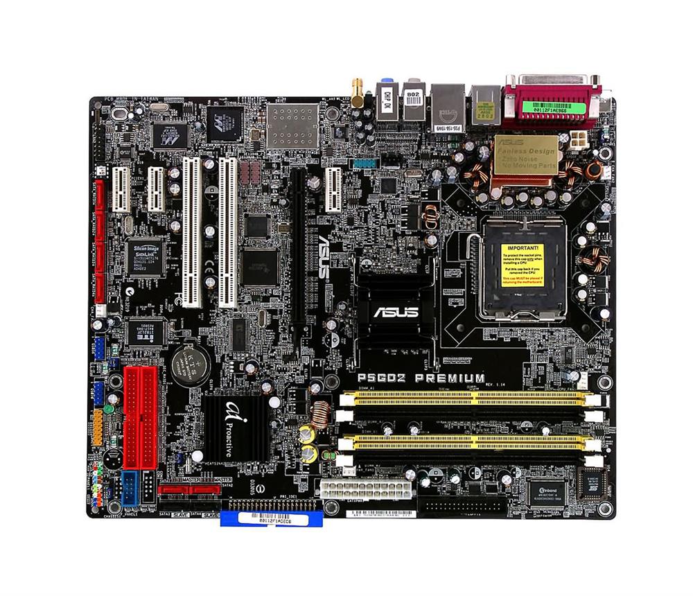 P5GD2 Premium ASUS Socket LGA 775 Intel 915P + ICH6R Chipset Intel Pentium 4/ Celeron Processors Support DDR2 4x DIMM 4x SATA 3.0Gb/s ATX Motherboard (Refurbished)
