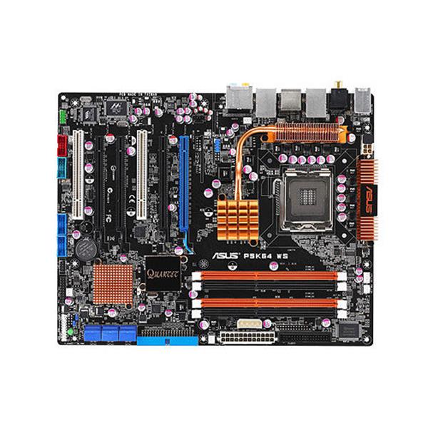P5K64WS Asus Intel P35/ ICH9R Chipset Core 2 Extreme/ Core 2 Duo/ Pentium D/ Celeron Processors Support Socket LGA775 ATX Workstation Motherboard (Refurbished)