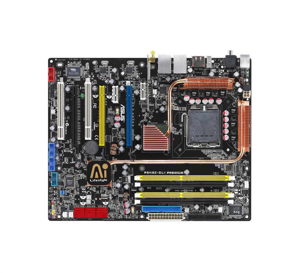 P5N32SLIPREMIUM ASUS P5n32-sli Premium Intel Socket775 Motherboard Wifi (Refurbished)