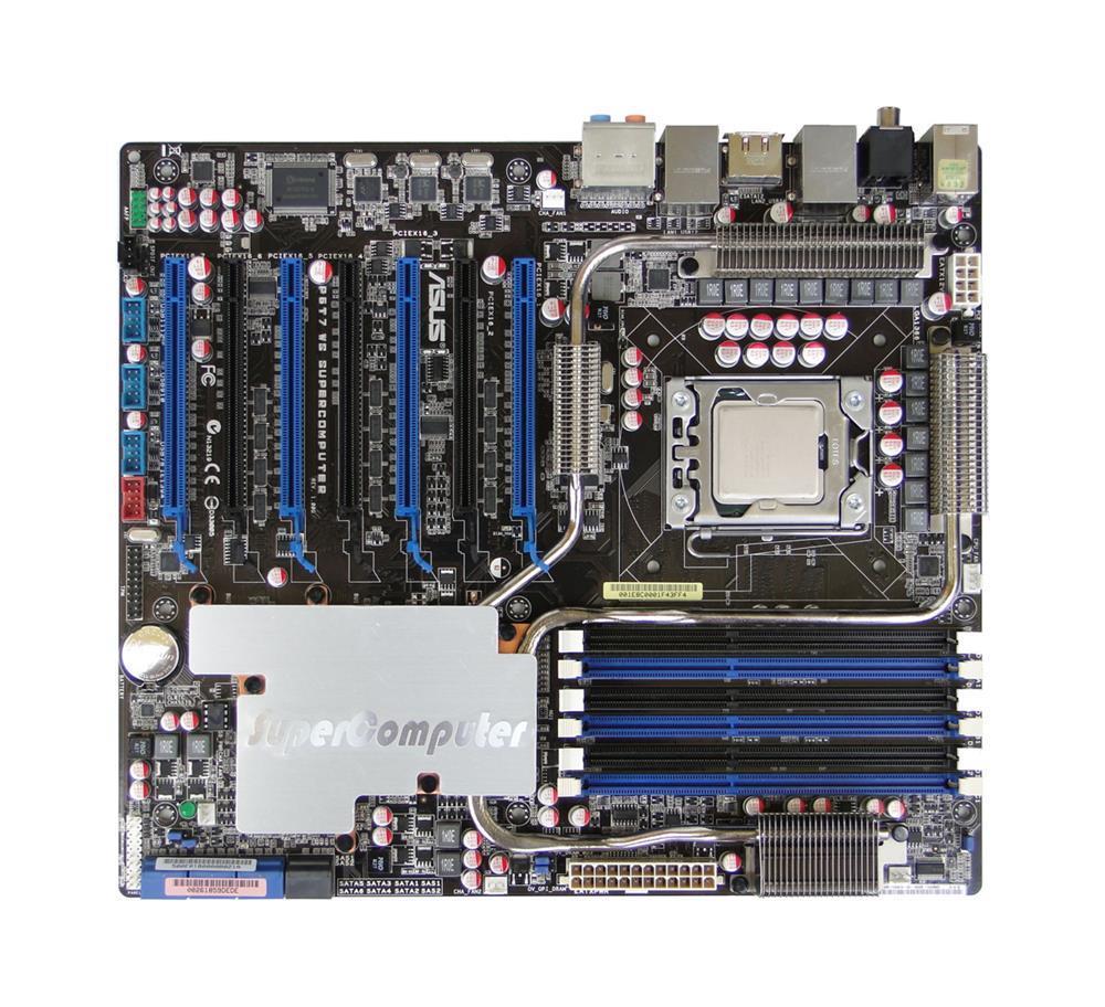 P6T7-WS-BO-R ASUS P6T7 WS Socket LGA 1366 Intel Xeon / Core i7/ Core i7 Extreme Edition Processors Support DDR3 6x DIMM 2x SATA 3.0Gb/s / 6x SATA 3.0Gb/s CEB Motherboard (Refurbished)