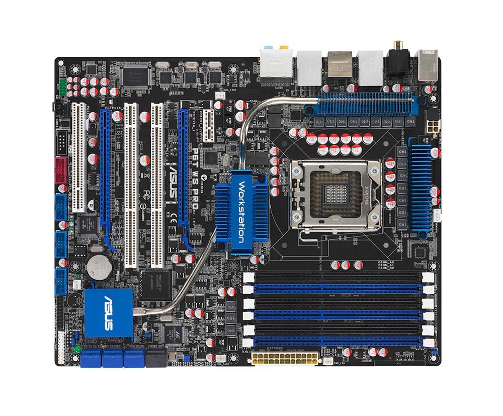 P6TWSPRO ASUS Intel X58/ ICH10R Chipset Core i7 Extreme Edition/ Core i7/ Xeon W5500/ 3600/ 3500/ X5600/ 5500/ E5600/ 5500/ L5600/ 5500 Series Processors Support Socket 1366 ATX Workstation Motherboard (Refurbished)
