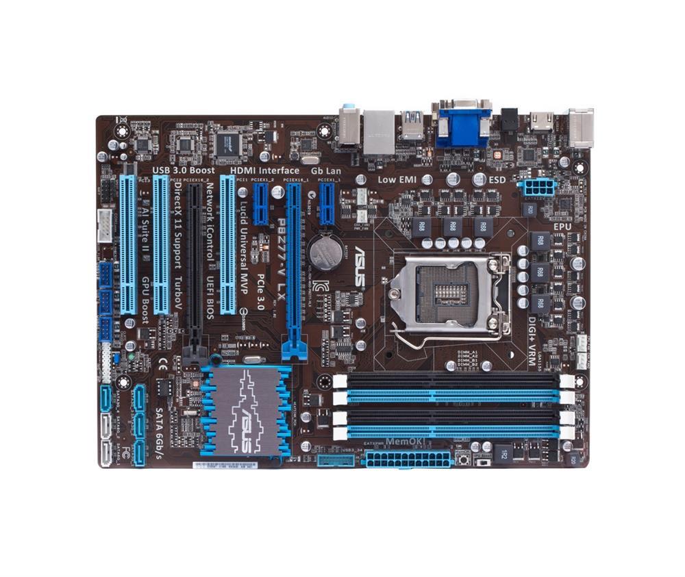 P8Z77 ASUS V LX Core i7 i5 i3 Z77 LGA1155 DDR3 SATA PCI Express HDMI DVI D ATX Motherboard (Refurbished)