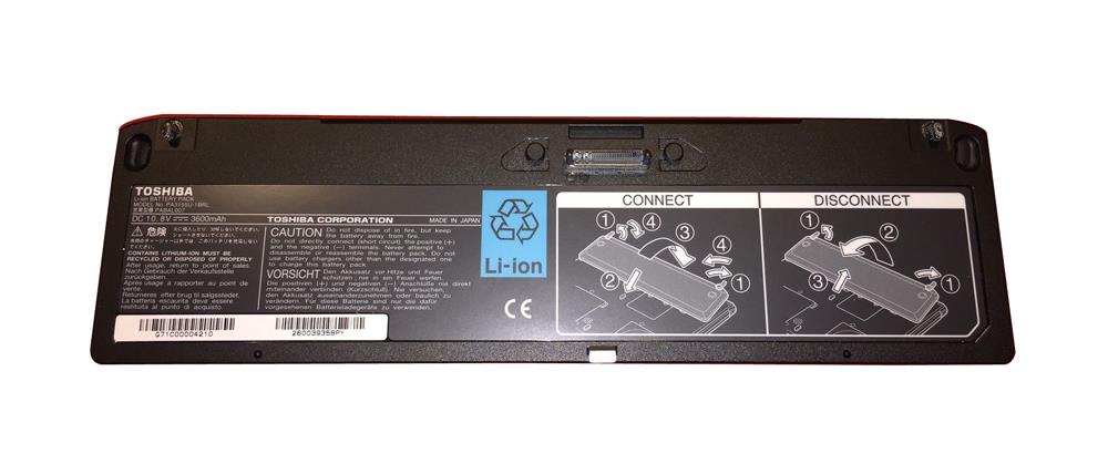 PA3155U-1BRL Toshiba Rechargeable Notebook Battery Lithium Ion (Li-Ion) 10.8V DC (Refurbished)