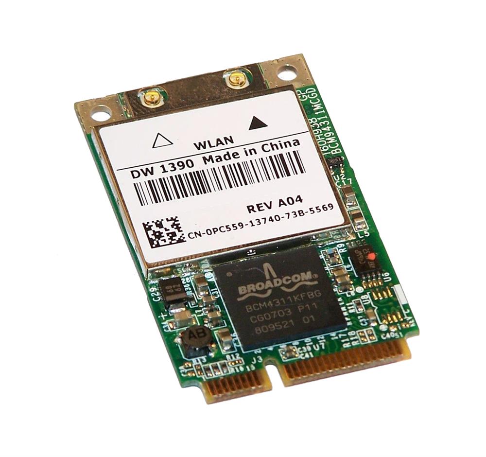 PC559 Dell DW 1390 IEEE 802.11b/g Mini PCI Express Wi-Fi Adapter 54 Mbps Internal