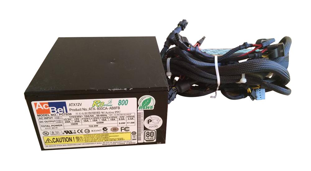 PC7030 AcBel Polytech 800 Watts 100-240volt AC Power Supply