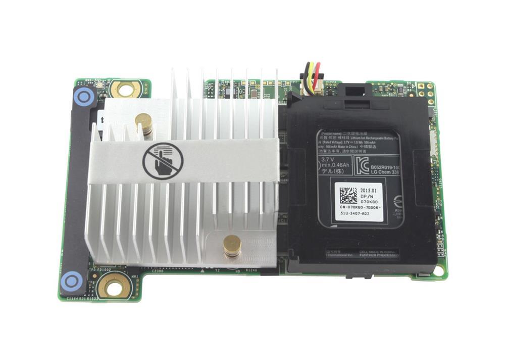PCVT5 Dell PERC H710P 1GB NV Cache 8-Port SAS 6Gbps PCI Express 2.0 x8 Integrated Mini Mono RAID 0/1/5/6/10/50/60 Controller Card