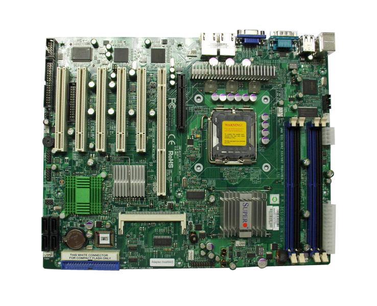 PDSMA-E+-B SuperMicro Socket LGA775 Intel 3010 Chipset Xeon 3200/3000 Series / Core 2 Quad/Duo Extreme / Pentium D/ Pentium Extreme Series/ Pentium D/ Pentium 4/ Celeron D Processors Support DDR2 4x DIMM 4x SATA 3.0Gb/s ATX Server Motherboard (Refurbished)