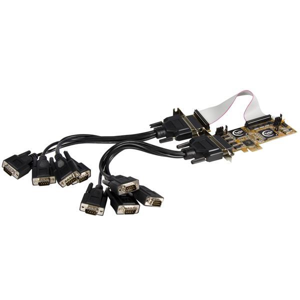 PEX8S950LP StarTech 8-Port DB-9 RS-232 Serial PCI Express Adapter Card
