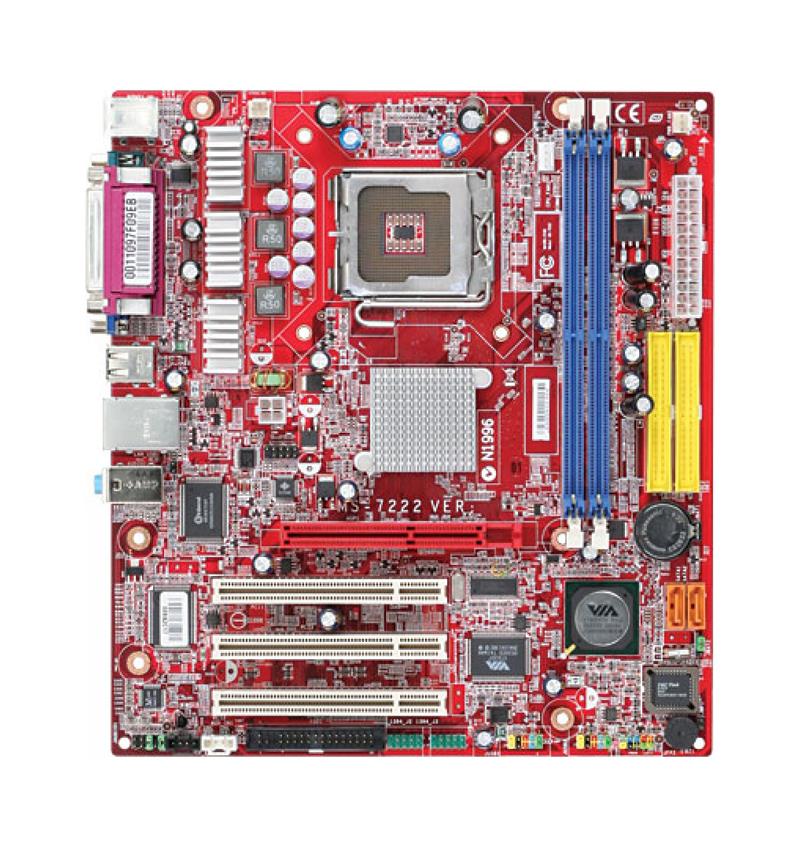 PM8PM-L MSI PM8PM Socket LGA 775 VIA P4M800 Pro + VIA VT8237R Plus Chipset Pentium 4/ Pentium 4 Extreme Edition/ Celeron D/ Pentium D Processors Support DDR2 2x DIMM 2x SATA 1.50Gb/s Micro-ATX Motherboard (Refurbished)