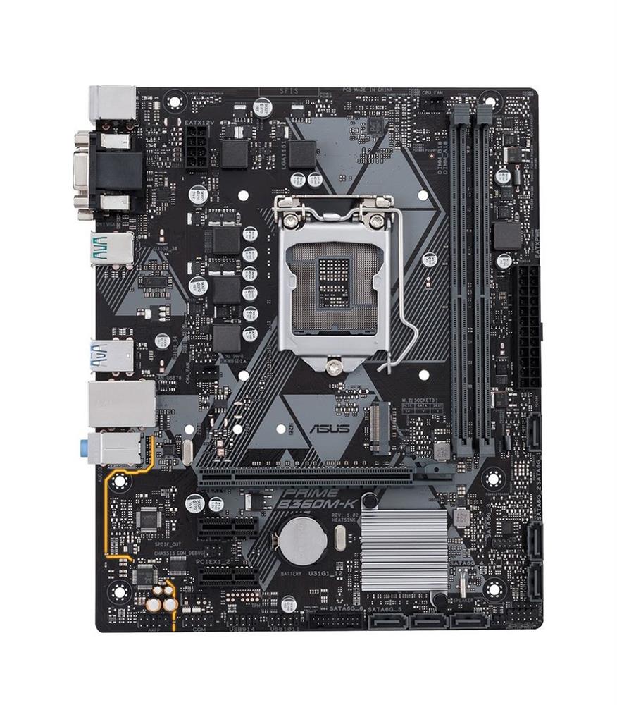 PRIME B365M-K ASUS Socket LGA 1151 Intel B365 Chipset 9th/8th Generation Core / Pentium / Celeron / Gold Processors Support DDR4 2x DIMM 6x SATA 6.0Gb/s mATX Motherboard (Refurbished)
