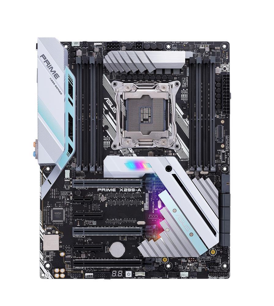 PRIME X299-A ASUS Socket LGA 2066 Intel X299 Chipset Core X-Series Processors Support DDR4 8x DIMM 8x SATA 6.0Gb/s ATX Motherboard (Refurbished)