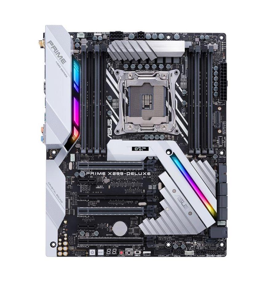 PRIME X299-DELUXE ASUS Socket LGA 2066 Intel X299 Chipset Core X-Series Processors Support DDR4 8x DIMM 7x SATA 6.0Gb/s ATX Motherboard (Refurbished)
