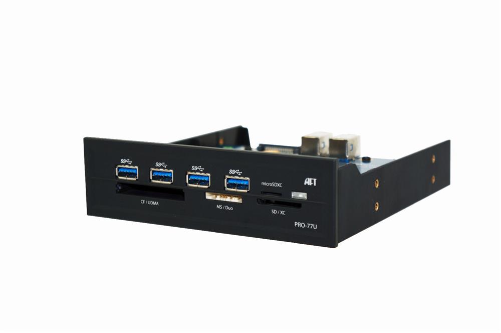 PRO-77U Atech Flash Technology Flash Reader USB 3.0 5.25" Hub & Card Reader(Refurbished)