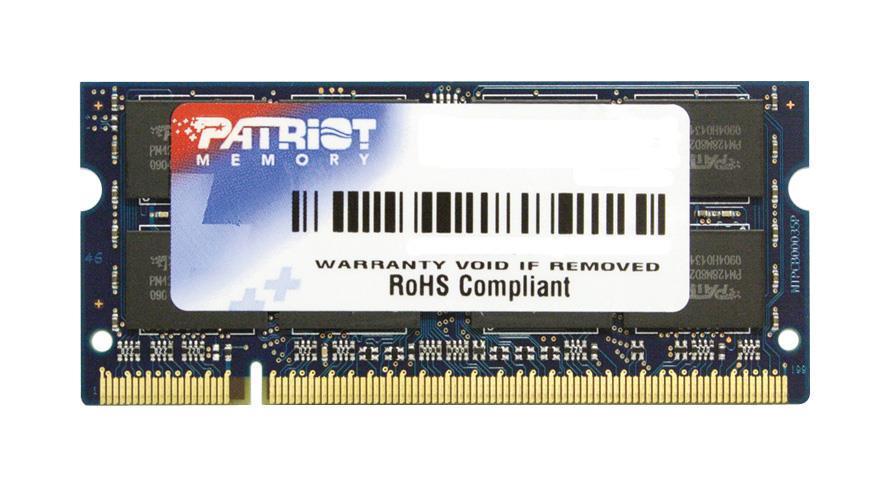 PSD225640081S Patriot Signature 256MB DDR2 PC2-3200 400MHz non-ECC Unbuffered CL4 200-Pin SoDimm Single Rank Memory Module