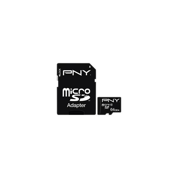 PSDUX64U1GE PNY Professional X 64GB Class 10 microSDXC Flash Memory Card