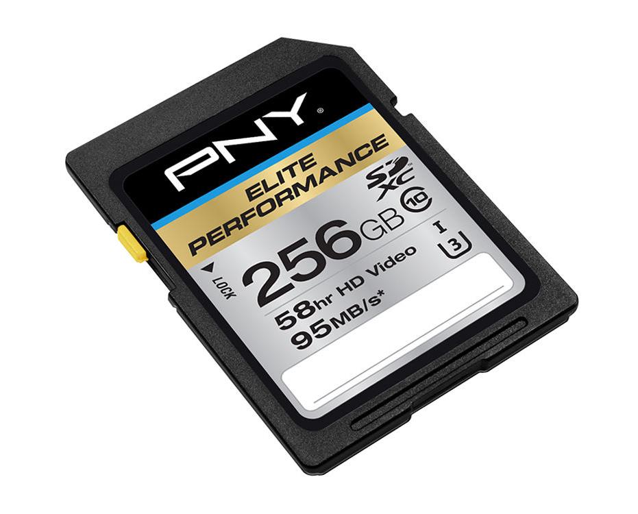 PSDX256U1HGE PNY Elite Performance 256GB Class 10 SDXC UHS-I Flash Memory Card