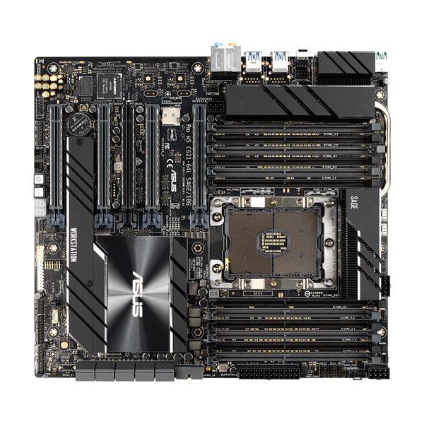 Pro WS C621-64L SAGE/10G ASUS Socket LGA 3647 Intel C621 Chipset Intel Xeon Scalable Processors Support DDR4 12x DIMM 8x SATA3 6.0Gb/s CEB Server Motherboard (Refurbished)