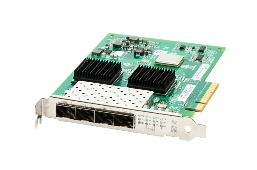 QLE2564-E QLogic Quad-Ports LC 8Gbps 8GBase-T Ethernet Fibre Channel PCI Express 2.0 x8 Host Bus Network Adapter