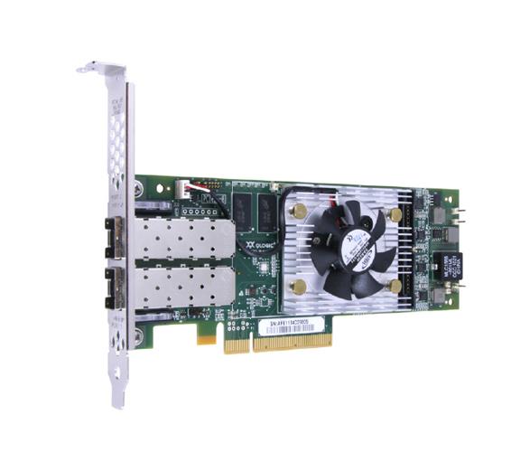 QLE8362 QLogic 2port Fcoe 10GBs W 16GB Sfps PCie 3.0