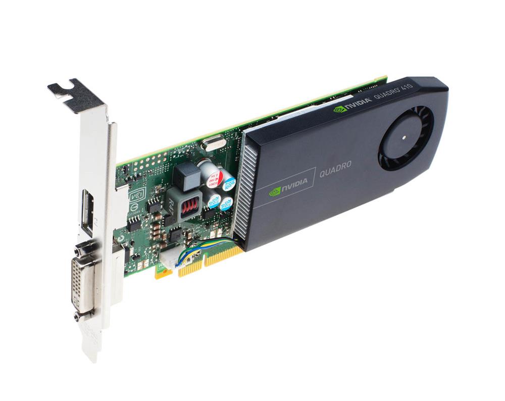 QUADRO410 Nvidia 512MB DDR3 PCI Express Gen 2 x16 Dvi-i Dl and Displayport Video Graphics Card
