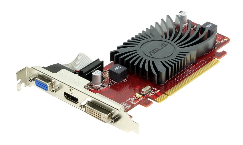 R5230-SL-1GD3-L ASUS Radeon R5 230 1GB GDDR3 64-Bit PCI Express 2.1 HDMI/ DVI/ D-Sub HDCP Support Video Graphics Card