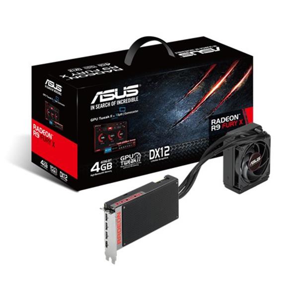 R9FURYX-4G ASUS Radeon R9 Fury X 4GB 4096-Bit HBM HDMI/ 3x DisplayPort PCI Express 3.0 Video Graphics Card