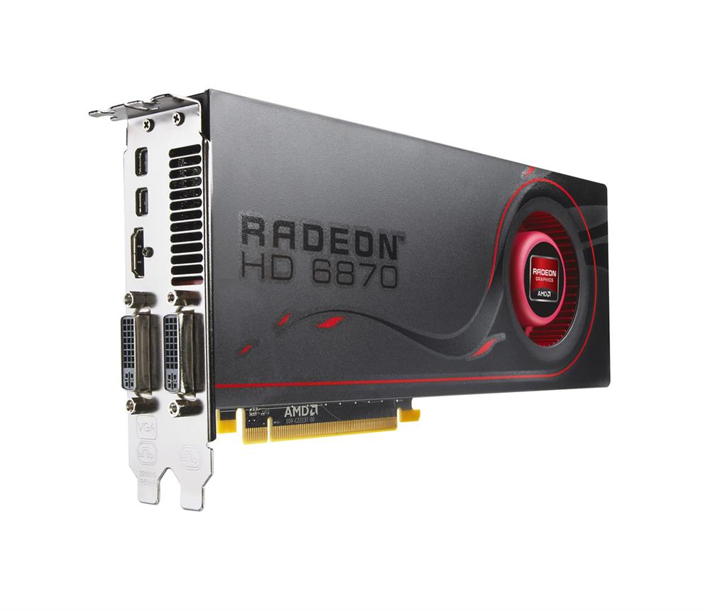 RADEON HD-6870 ATI Radeon HD 6870 2GB 256-Bit GDDR5 PCI Express 2.1 x16 Dual DVI/ Dual Mini DisplayPort/ HDMI/ HDCP Ready CrossFireX Support Video Graphics Card
