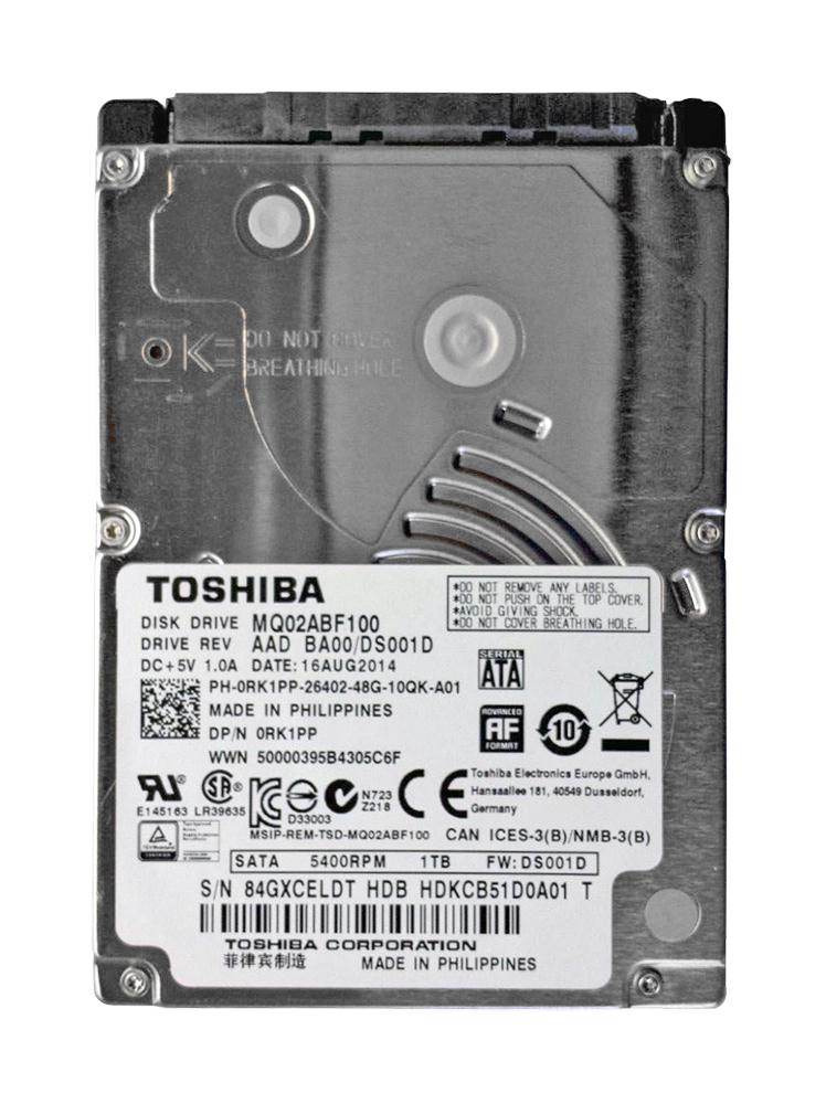 RK1PP Dell 1TB 5400RPM SATA 6Gbps 16MB Cache 2.5-inch Internal Hard Drive