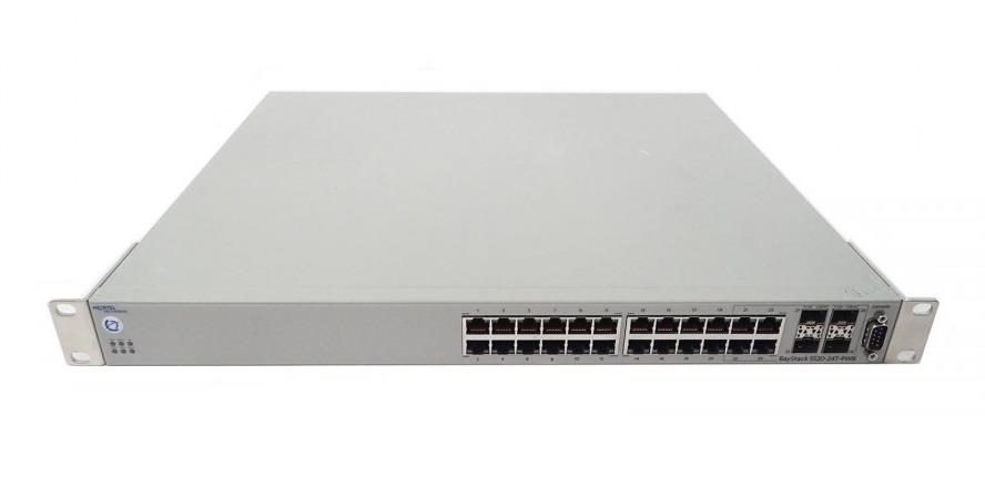 RMAL1001D06 Nortel Ethernet Routing Switch 5520-24T-PWR 24 Ports EN Fast EN Gigabit EN 10Base-T 100Base-TX 1000Base-T + 4 x Shared SFP (empty) 1U (Refurbished)