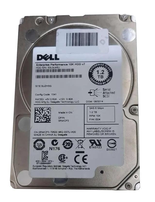 RMCP3 Dell 1.2TB 10000RPM SAS 6Gbps 2.5-inch Internal Hard Drive