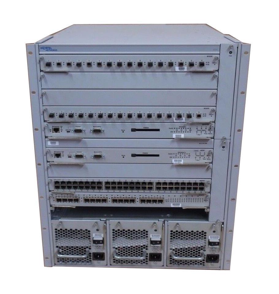 RMDS1402001-GS Nortel Federal Taa. 8010 10-Slot Chassis. Includes Chassis Dual Backplane Two Fan Trays Rs232 Cable (Refurbished)