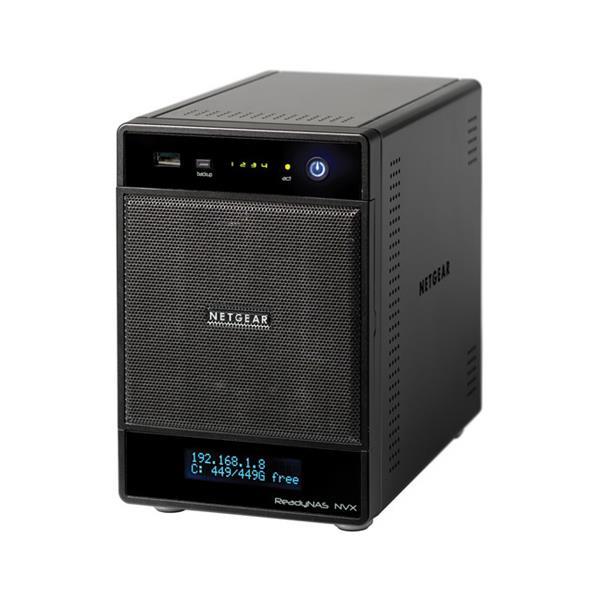 RNDX4420-100NAS NetGear ReadyNAS NVX 8TB (4 x 2000GB) 4-Bay Dual Gigabit Desktop Network Storage (Refurbished)
